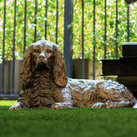 Bronze Springer Spaniel Sculpture