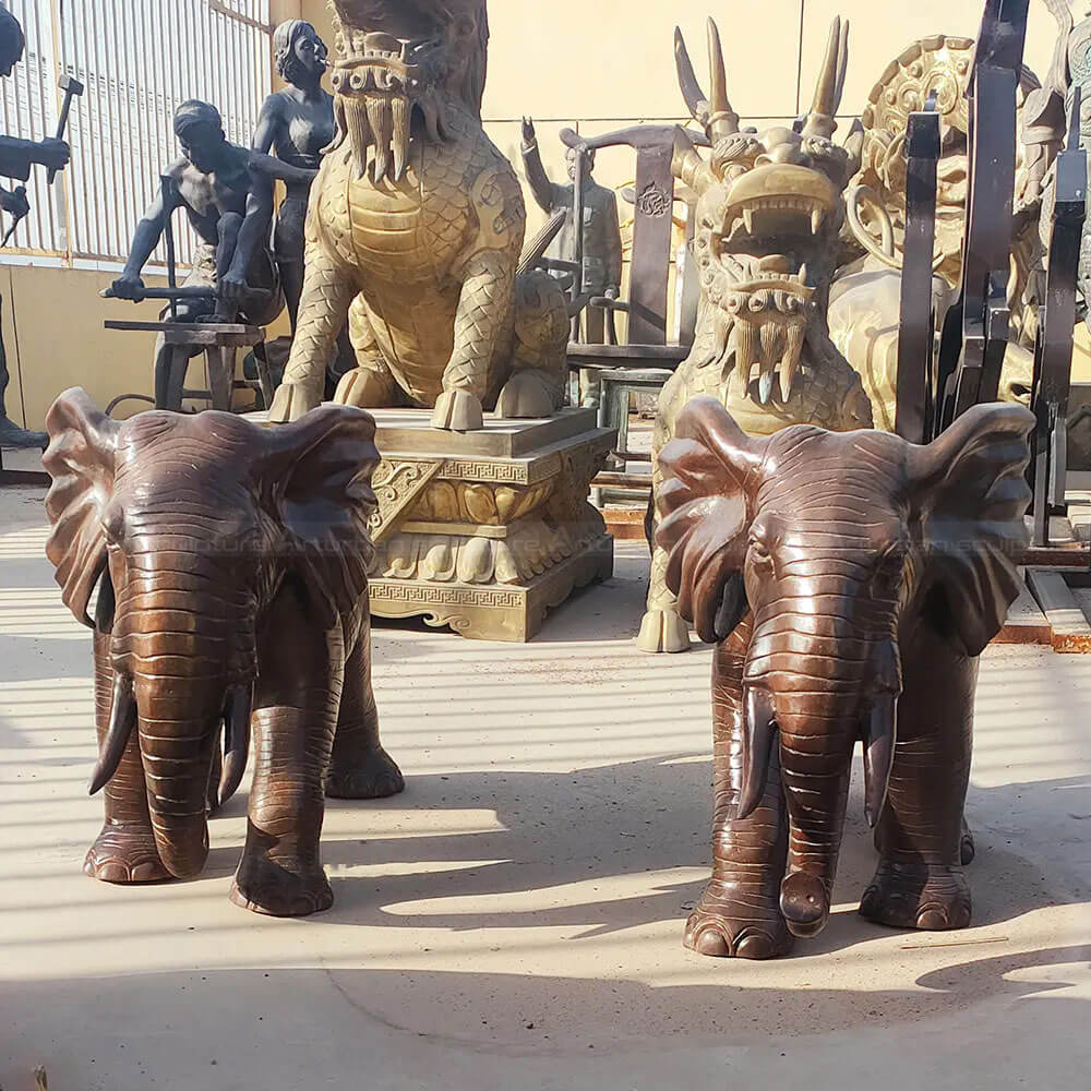 Elephant Sculpture at Entrance