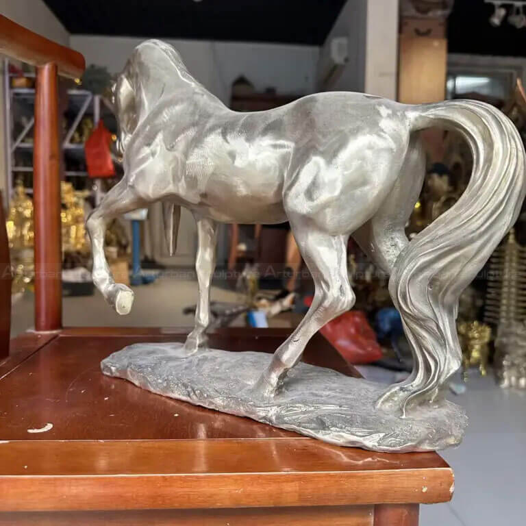 Silver Horse Statue