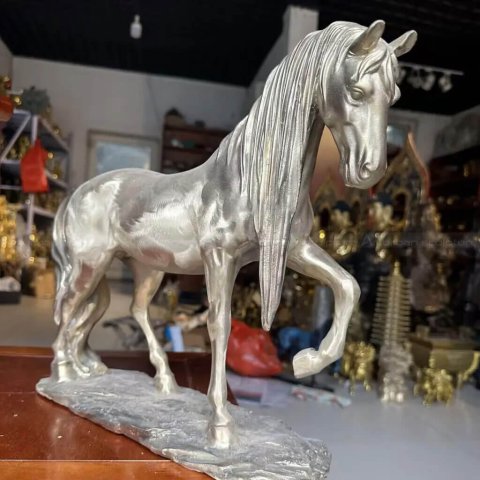 Silver Horse Statue