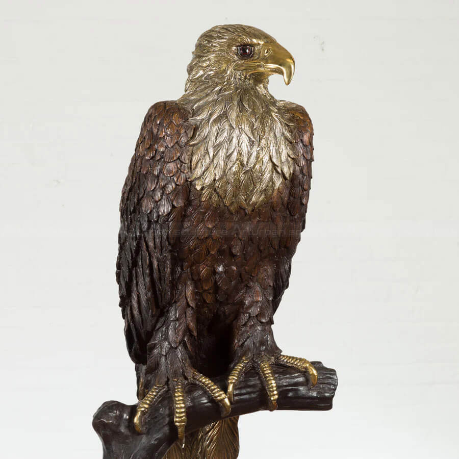 golden eagle sculpture