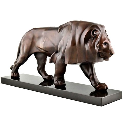 Art Deco Lion Statue