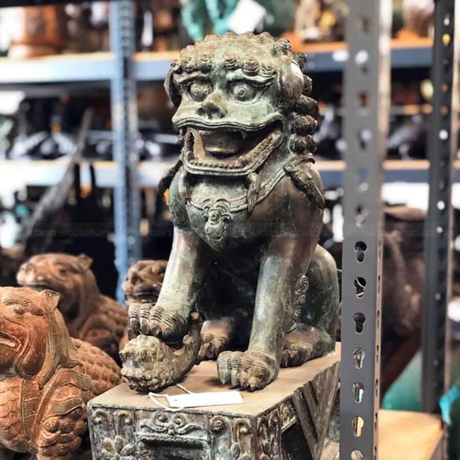 Asian Lion Dog Statue