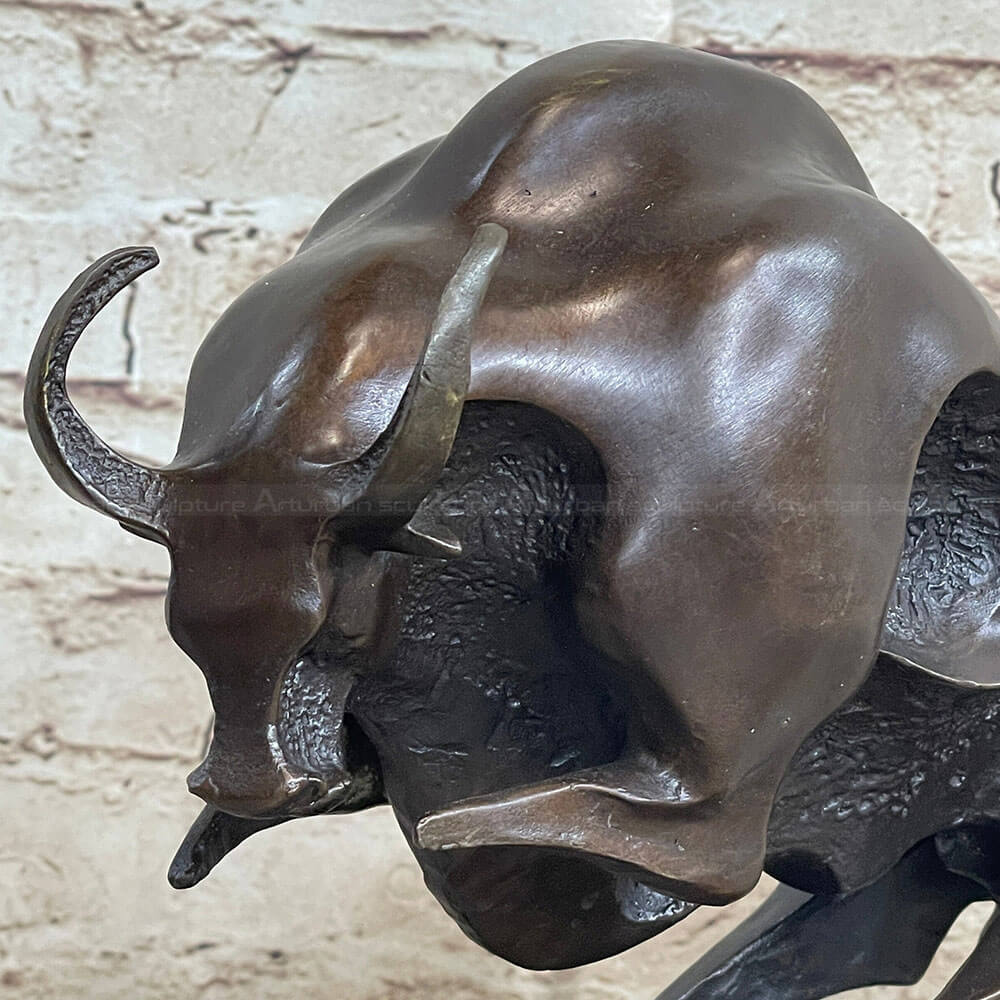 abstract bull statue