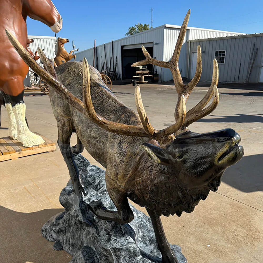 Elk Yard Statue