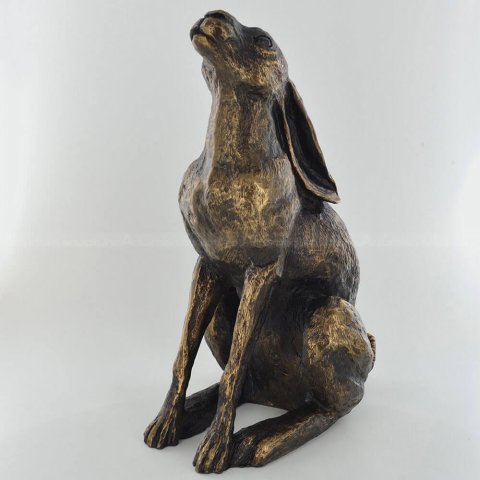 Bronze Hare Figurine