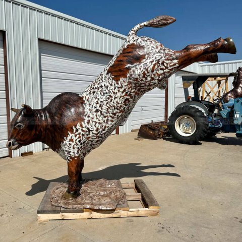 Bucking Bull Statue