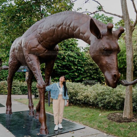 Large Outdoor Giraffe Statue