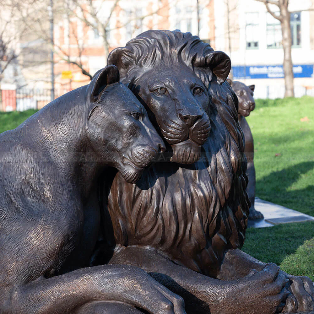 Lion and Lioness Sculpture