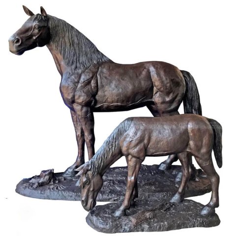 Mare and Foal Statue