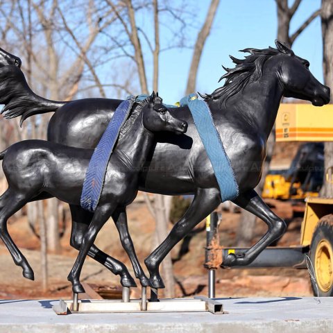 Native American Horse Sculpture