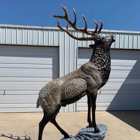 Outdoor Elk Statue