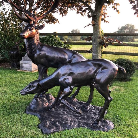 Red Deer Statue