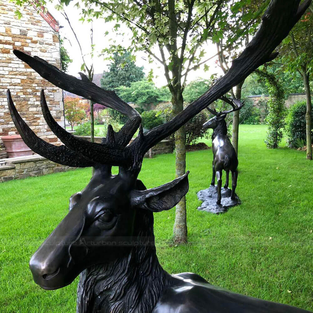 Red Deer Statue