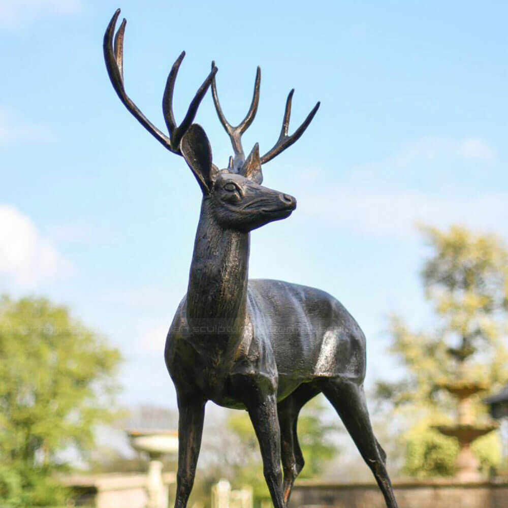 Standing Deer Statue