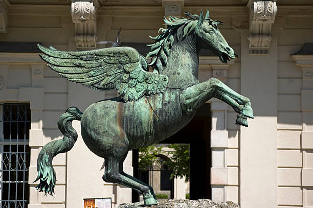 Bronze Pegasus in Mirabell Garden