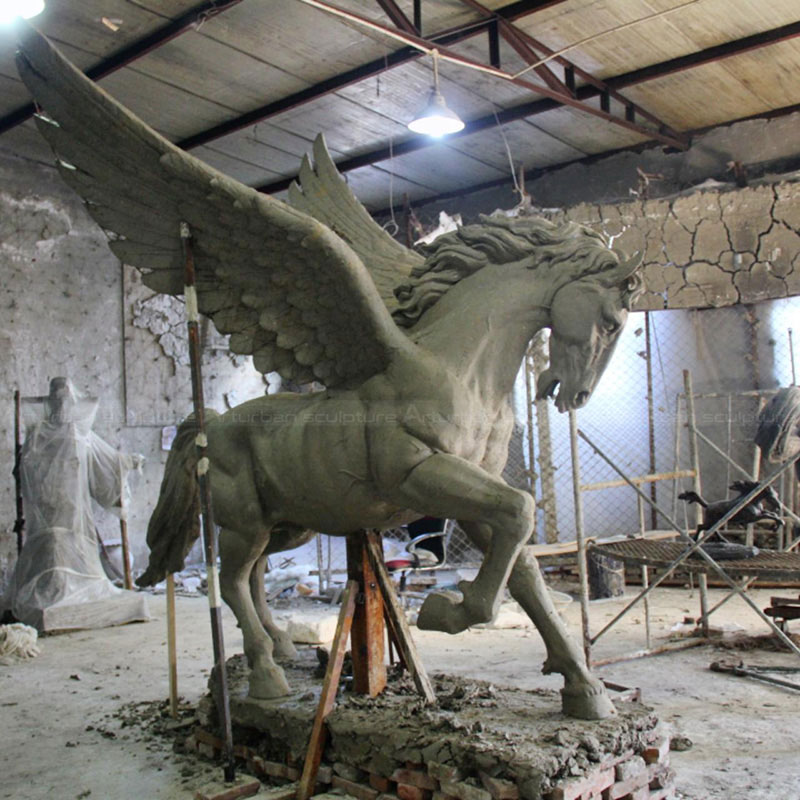 horse statue with wings