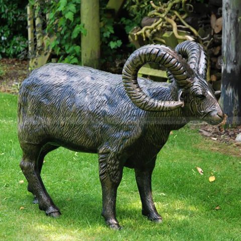 Bronze Ram Sculpture