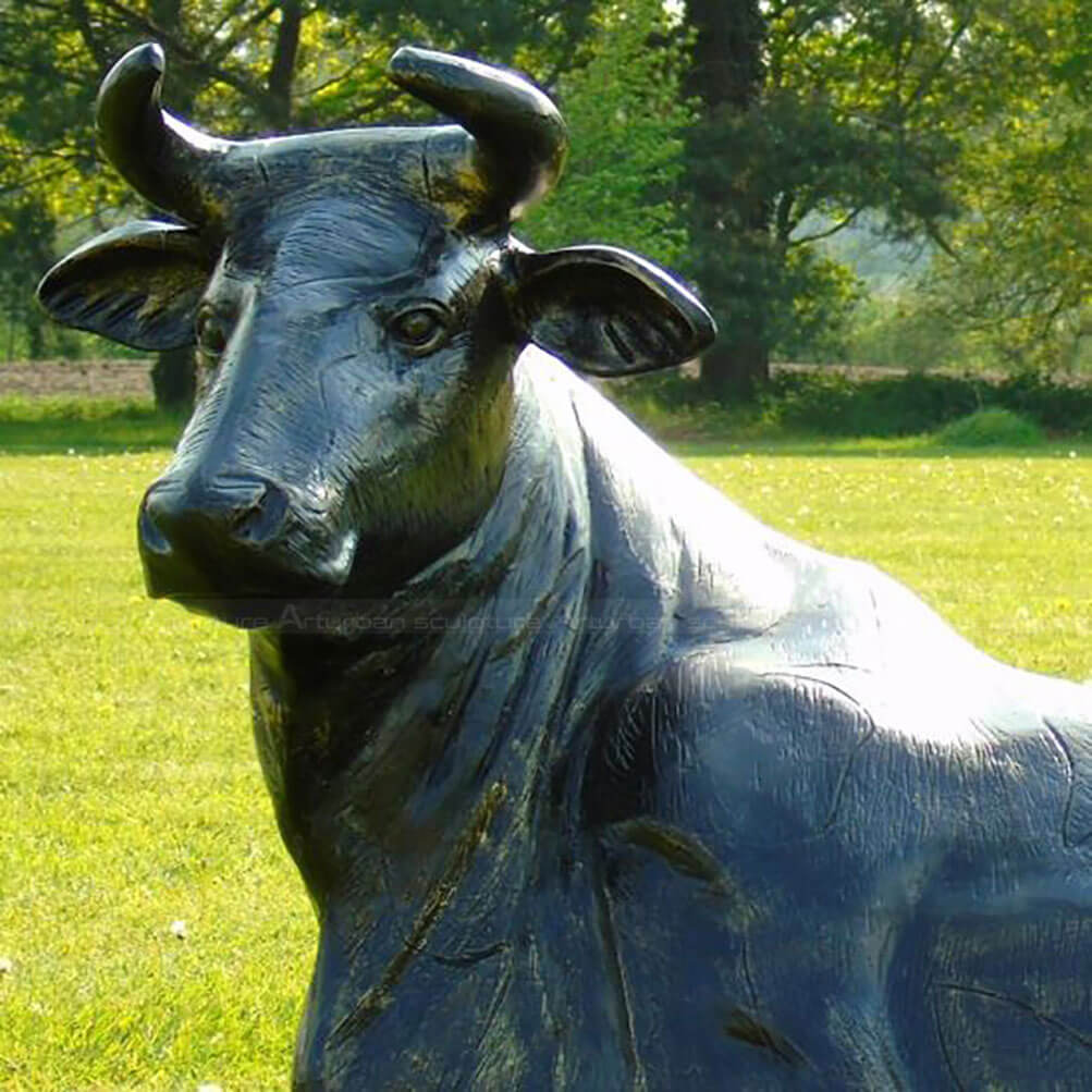 Cow Lawn Statue