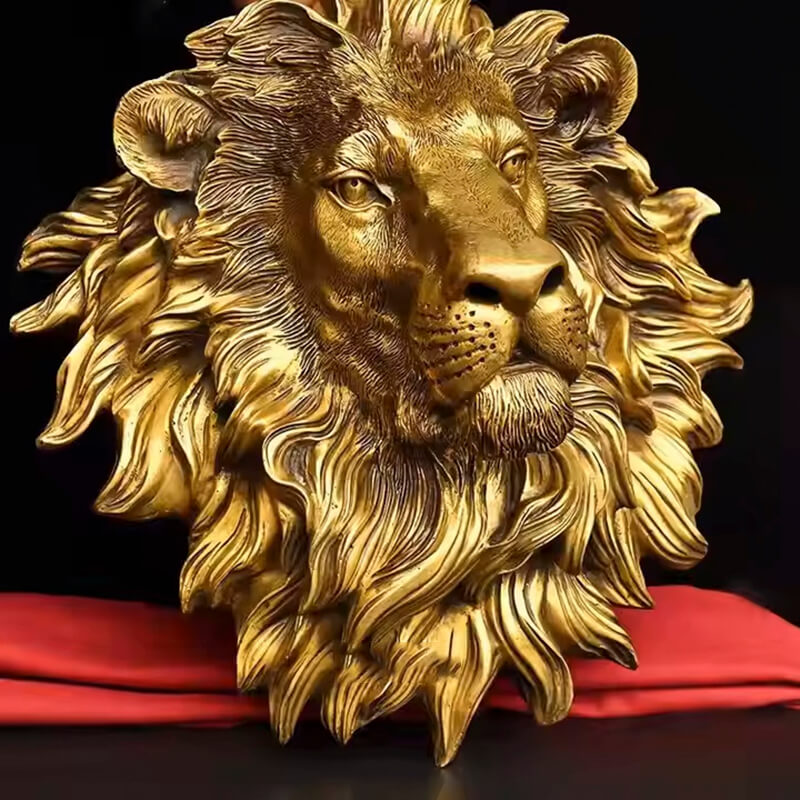 Lion Head Wall Sculpture