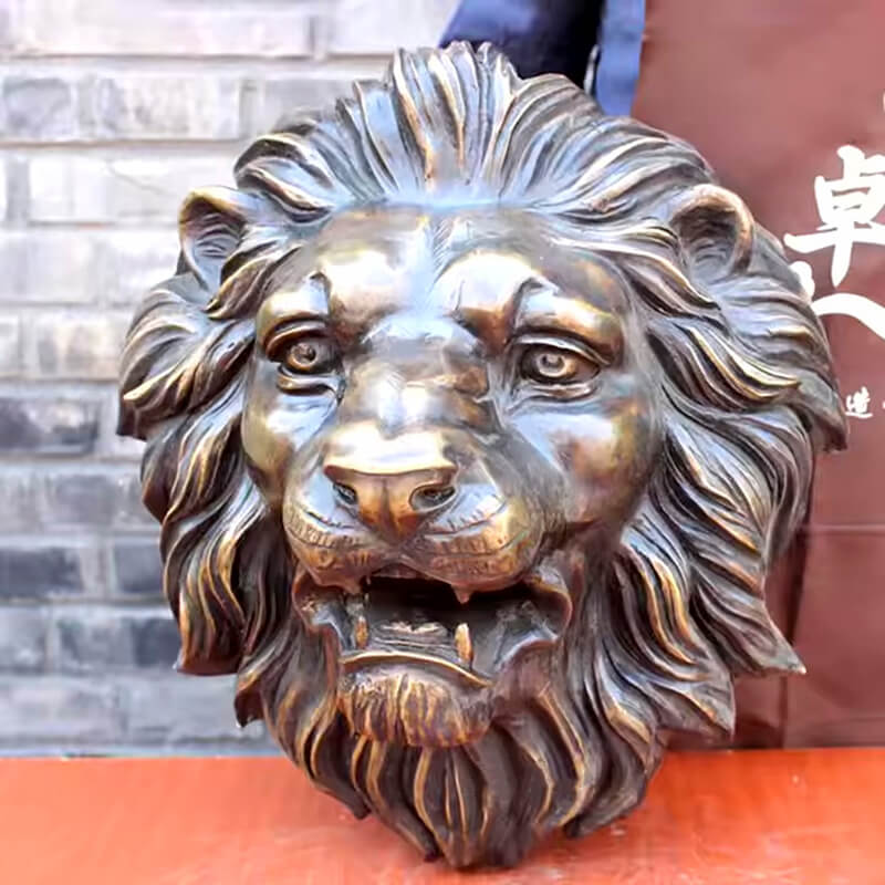 Lion Head Wall Sculpture