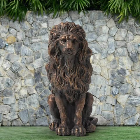 Lion Statue Driveway